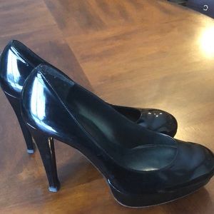 Stuart Weitzman Platform Patent Leather Heels